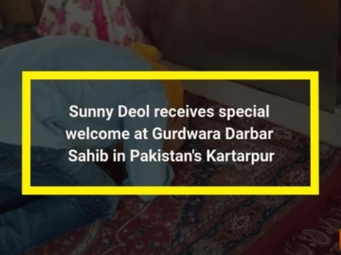 Sunny Deol receives special welcome at Gurdwara Darbar Sahib in Pakistan's Kartarpur