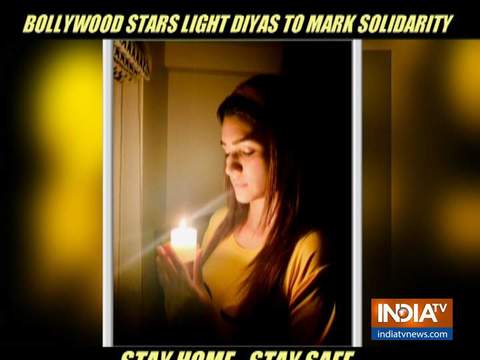 Bollywood celebs stand in solidarity with nation as they light diyas and candles for PM’s 9baje9min