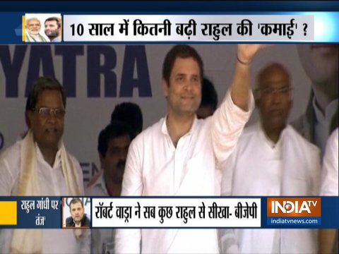 BJP takes a dig at Congress President Rahul Gandhi over alleged growth of his assets