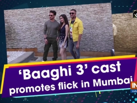 'Baaghi 3' cast promotes flick in Mumbai