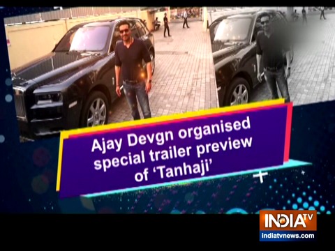 Ajay Devgn organised special trailer preview of 'Tanhaji'