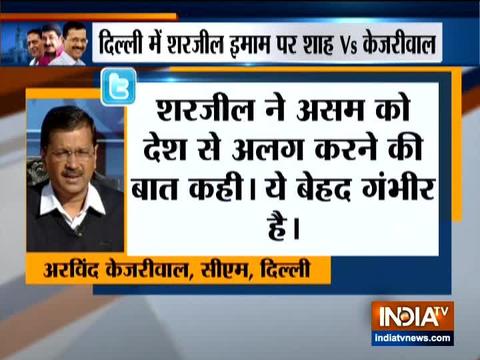 Delhi CM  Arvind Kejriwal condemned the remarks of Sharjeel Imam