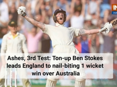 Ashes, 3rd Test: Ton-up Ben Stokes leads England to nail-biting 1-wicket win over Australia