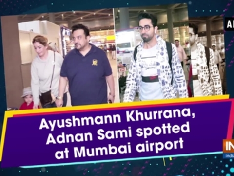 Ayushmann Khurrana, Adnan Sami spotted at Mumbai airport