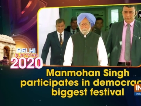 Manmohan Singh participates in democracy's biggest festival