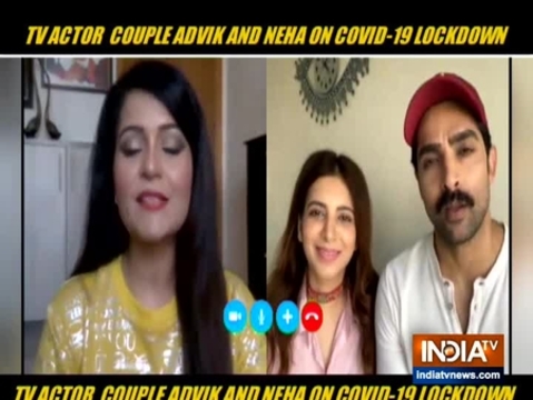 Adhvik Mahajan and wife Neha talk about how they are supporting each other during quarantine