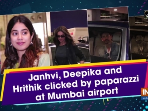 Janhvi, Deepika and Hrithik clicked by paparazzi at Mumbai airport