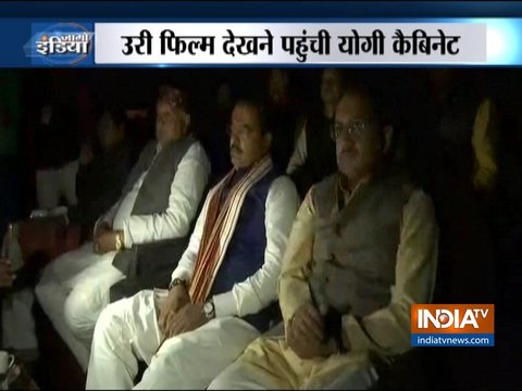 UP: Yogi ministers watch film 'Uri' post cabinet meet in Prayagraj