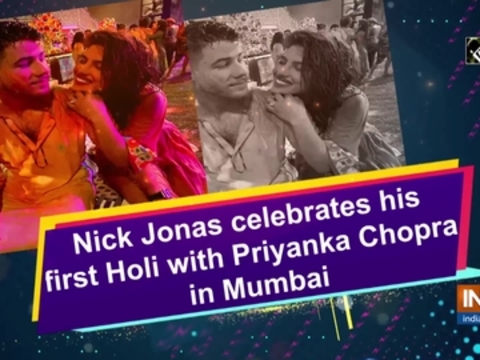 Nick Jonas celebrates his first Holi with Priyanka Chopra in Mumbai