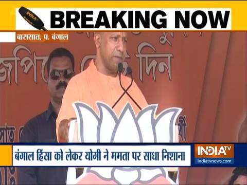 Hooliganism during Amit Shah's road show a black chapter: Adityanath in West Bengal