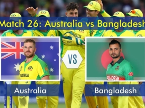 2019 World Cup: David Warner takes Australia closer to semifinals with 48-run win over Bangladesh