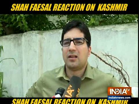 Watch former IAS officer Shah Faesal reaction on  Kashmir Decision