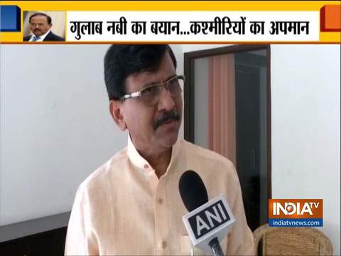 Sanjay Raut, Sambit Patra react to Ghulam Nabi Azad's 'money can buy' remark