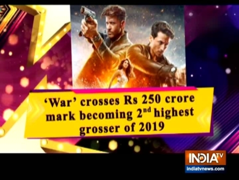 'War' crosses Rs 250 crore mark becoming 2nd highest grosser of 2019