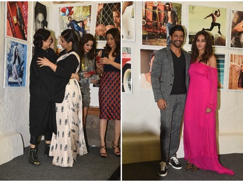 Dabboo Ratnani Calendar launch: Farhan Akhtar arrives with GF Shibani, Rekha bonds with Vidya Balan