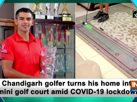 Chandigarh golfer turns his home into mini golf court amid COVID-19 lockdown