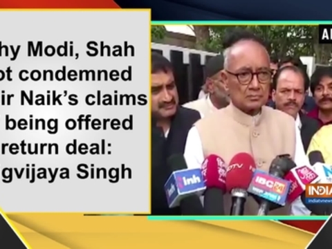 Why Modi, Shah not condemned Zakir Naik's claims of being offered return deal: Digvijaya Singh