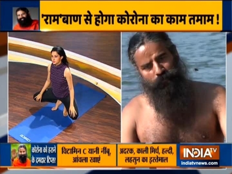 Swami Ramdev suggests yoga asanas for weight loss