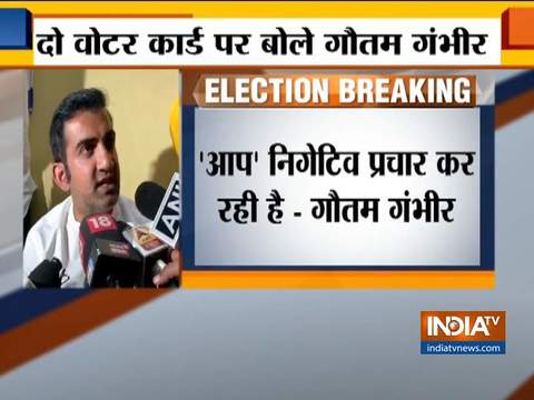 You don't do negative politics when you have vision: Gautam Gambhir on allegations of holding 2 voter-ID cards