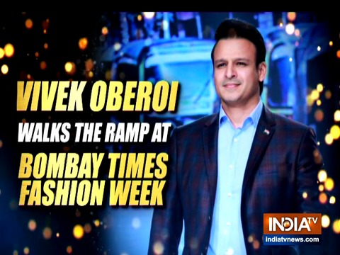 Vivek Oberoi makes a stylish appearance on the ramp at a fashion event