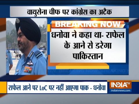 'Politically loaded': Manish Tewari slams Air Chief Marshal Dhanoa statement on Rafale jets