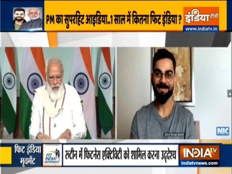 PM Modi interacts with Indian captain Virat Kohli; talks about 'Yo-Yo' Tests in Team India