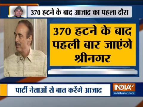 Ghulam Nabi Azad to visit Srinagar on August 9