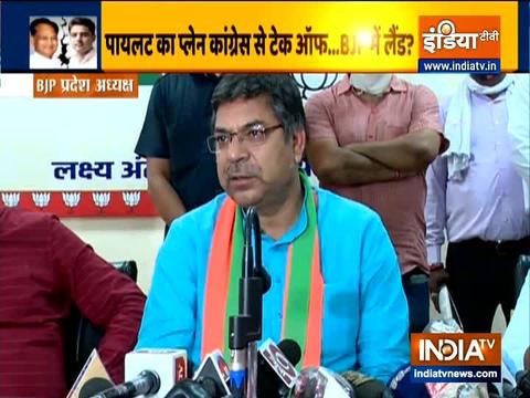 BJP slams Congress over Rajatsthan political crisis