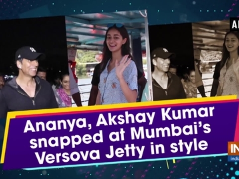 Ananya, Akshay Kumar snapped at Mumbai's Versova Jetty in style