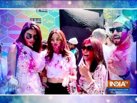 Shraddha Arya, Pooja Bannerjee, Nia Sharma at Ekta Kapoor's Holi bash