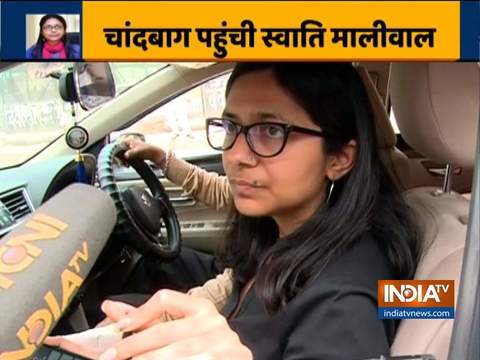 Swati Maliwal reaches North East Delhi's Chandbagh to take stock of situation