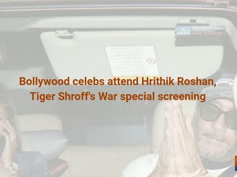 Bollywood celebs attend Hrithik Roshan, Tiger Shroff's War special screening