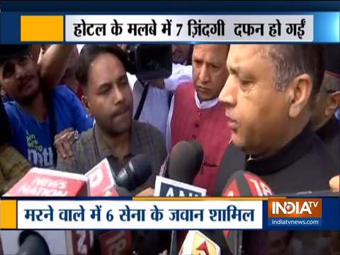 Himachal hotel collapse: CM Jai Ram Thakur visits accident site in Solan