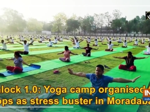 Unlock 1.0: Yoga camp organised for cops as stress buster in Moradabad