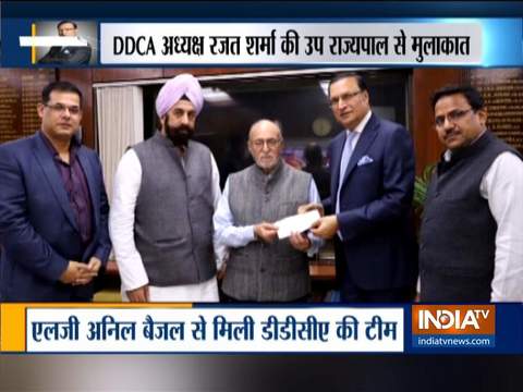 DDCA chief Rajat Sharma meets Delhi Lt Governor Anil Baijal