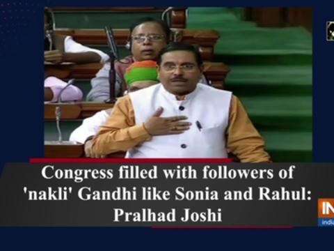 Congress filled with followers of 'nakli' Gandhi like Sonia and Rahul: Pralhad Joshi