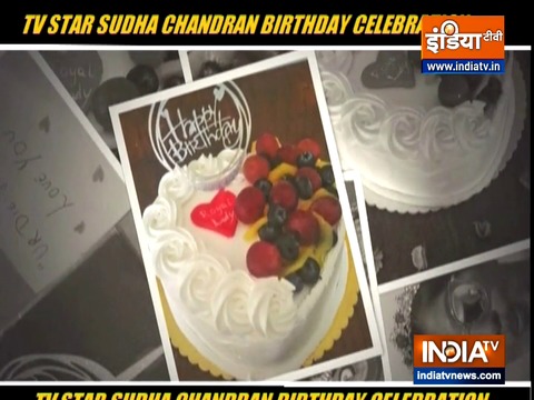 TV star Sudha Chandran celebrates birthday