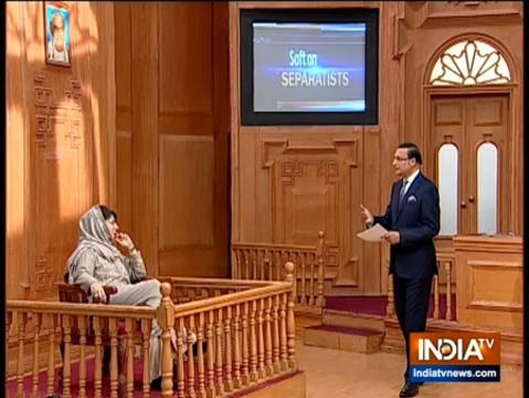 Mehbooba Mufti In Aap Ki Adalat: Govt withdrawing security of separatists 'childish gesture'