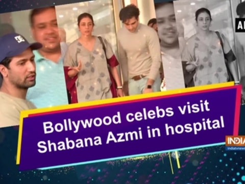 Bollywood celebs visit Shabana Azmi in hospital