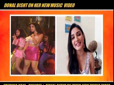 Donal Bisht on her msic video Teri Patli Kamar