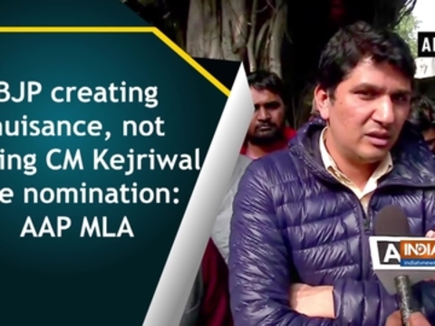 BJP creating nuisance, not letting CM Kejriwal file nomination: AAP MLA