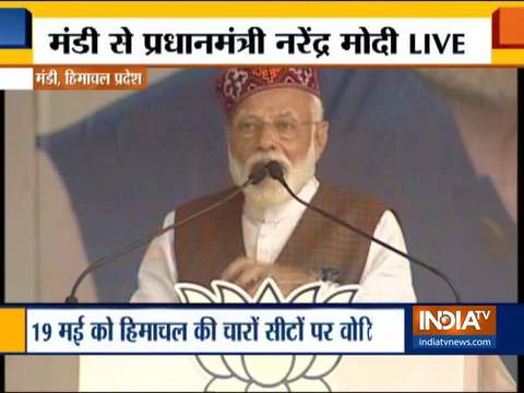 Once again I have come here for your blessings: PM Modi in Mandi