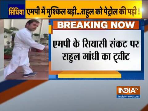 Rahul Gandhi blames PM Modi for ‘destabilising elected Congress govt'