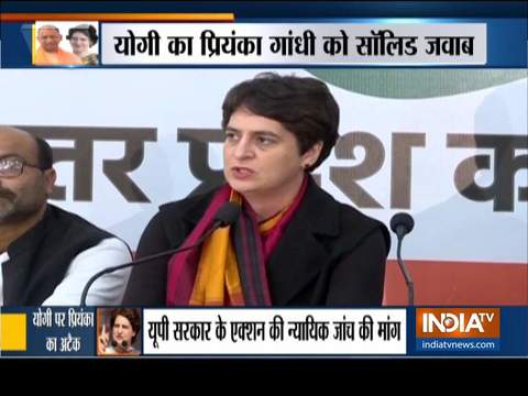 Priyanka Gandhi says Yogi wears saffron but he needs to follow dharma