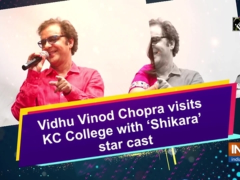 Vidhu Vinod Chopra visits KC College with 'Shikara' star cast