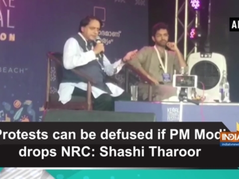 Protests can be defused if PM Modi drops NRC: Shashi Tharoor