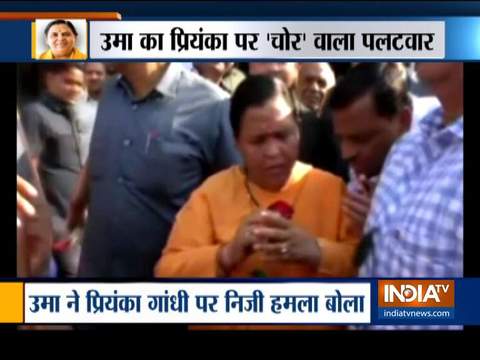 Country will see Priyanka as a 'thief's wife', says Uma Bharti