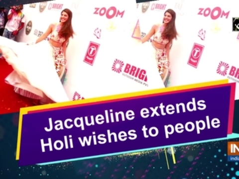 Jacqueline extends Holi wishes to people