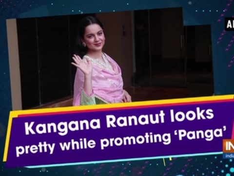 Kangana Ranaut looks pretty while promoting 'Panga'