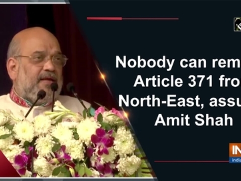 Nobody can remove Article 371 from North-East, assures Amit Shah